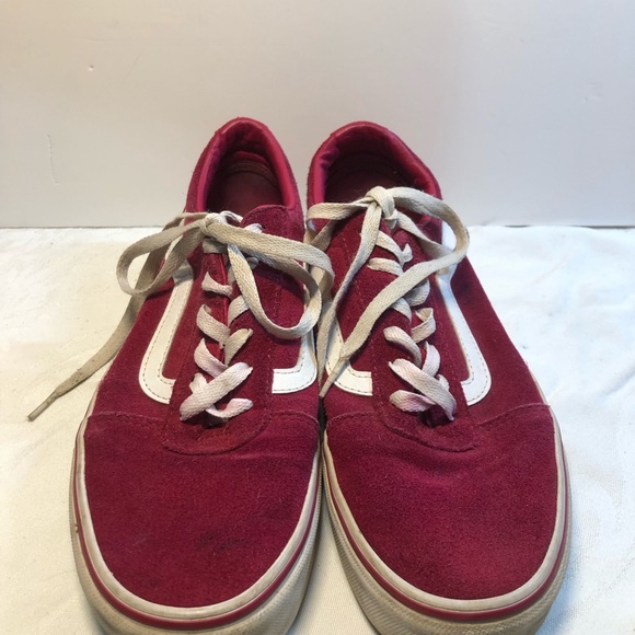 Vans Unisex old School suede Burgundy Ward Low Top Lace-Up Skateboard Shoe W 9.5 - Picture 3 of 13